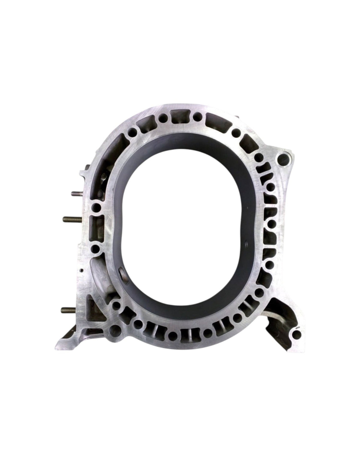 Rotary Parts NZ genuine new Mazda RX7 FD 13B-REW front rotor housing in silver cast metal