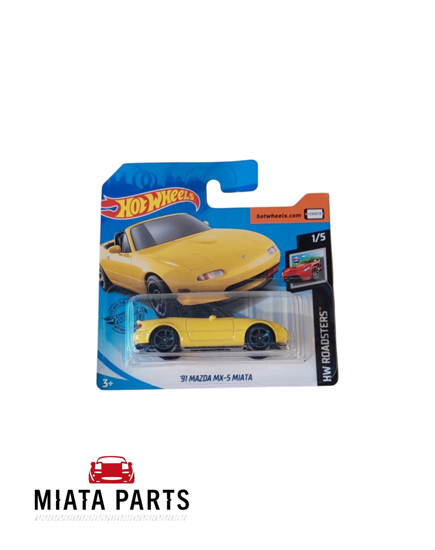 Hotwheels '91 Miata Yellow