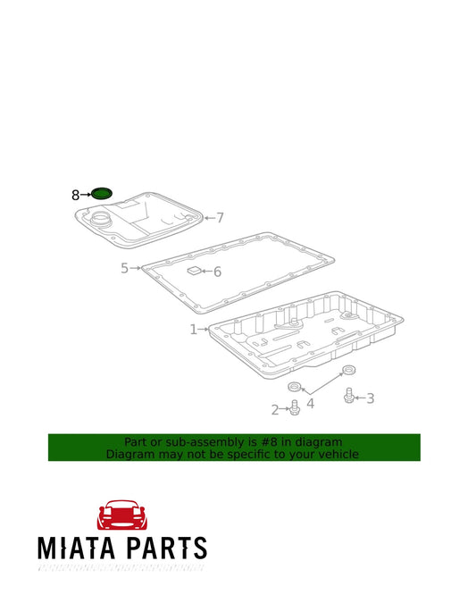 MX5 NC/ND Automatic Trans Filter O Ring (New) (Genuine)