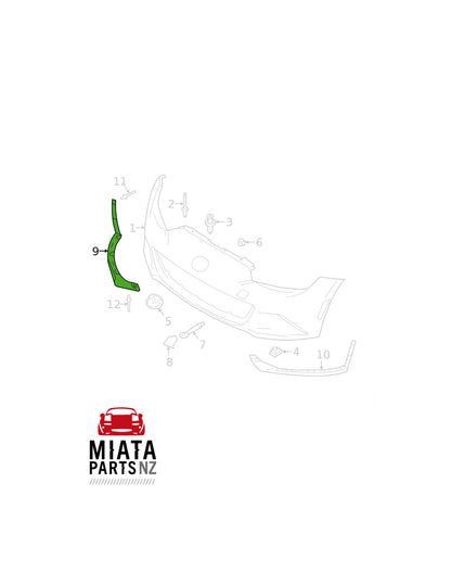 MX5 ND Front Bumper Lower Skirt (New) (Genuine)