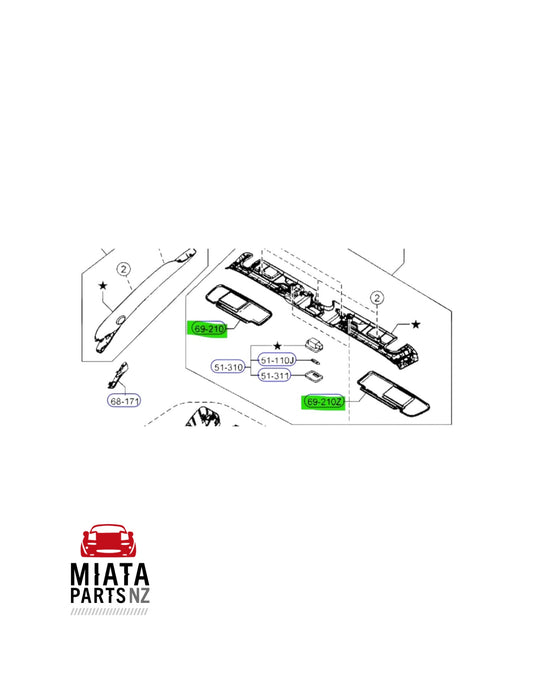 MX5 ND Sunvisor (New) (Genuine)
