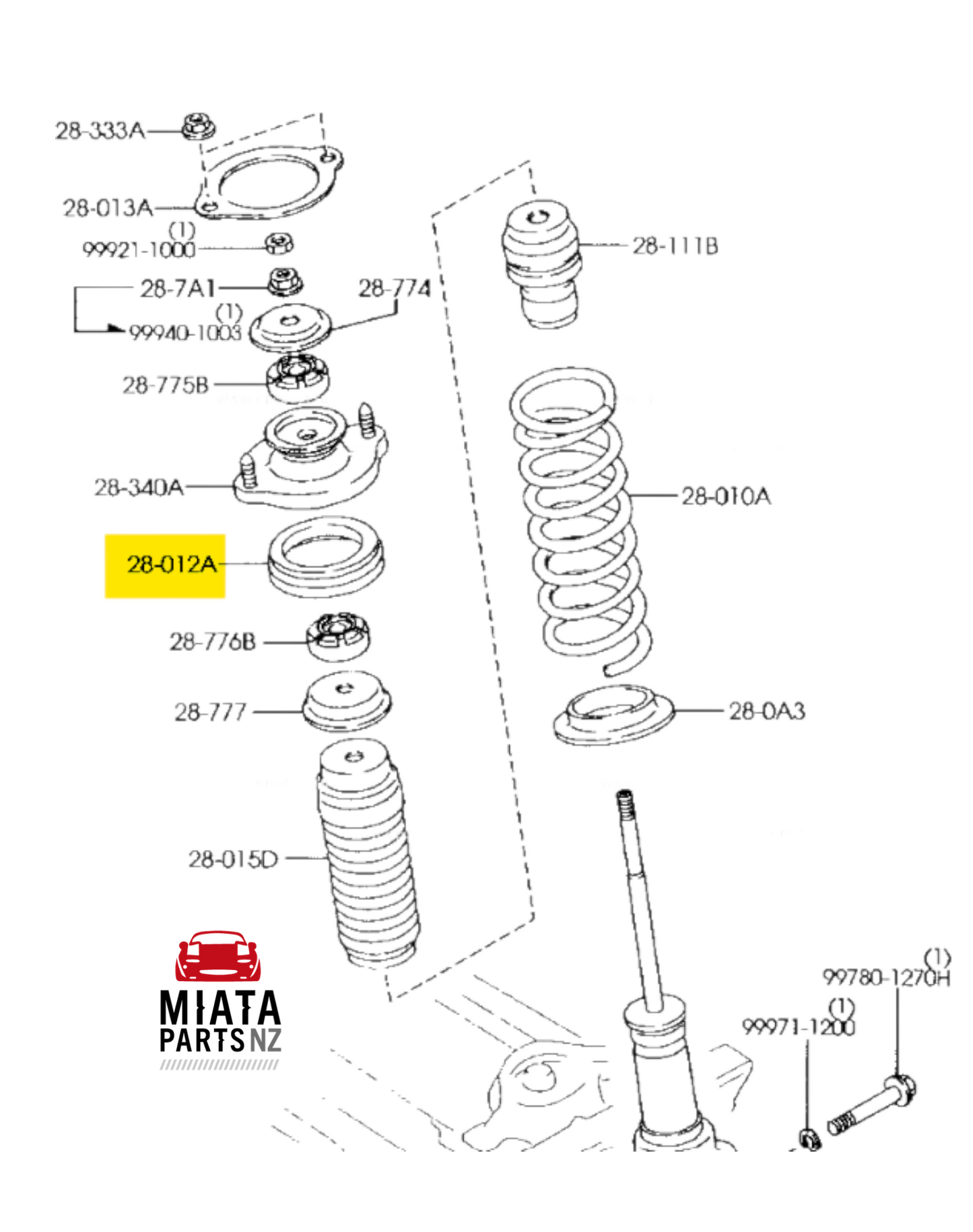 MX5 NB Front/Rear Rubber Sheet (New)