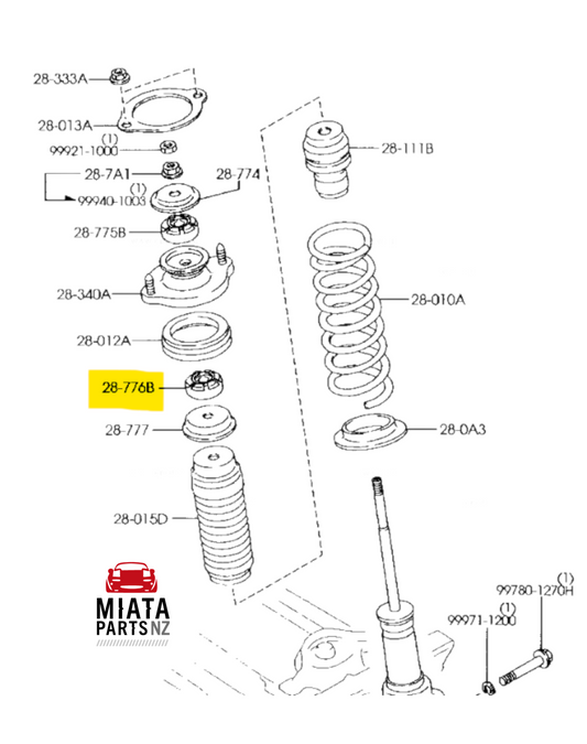 MX5 NB Front/Rear Sus Lower Damper Bush (New)