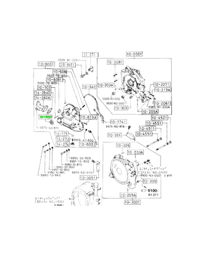 Mazda 13B Front Main Seal (New) (Genuine)