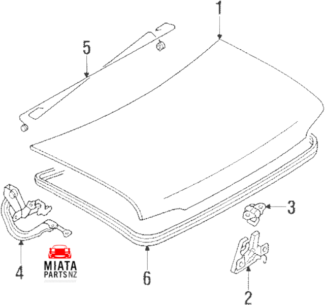 MX5 NA Boot Seal (New) (Genuine)