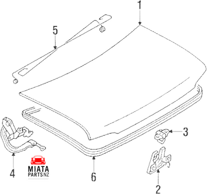 MX5 NA Boot Seal (New) (Genuine)