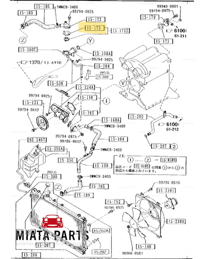 MX5 NA/NB Thermostat Gasket (New) (Genuine)
