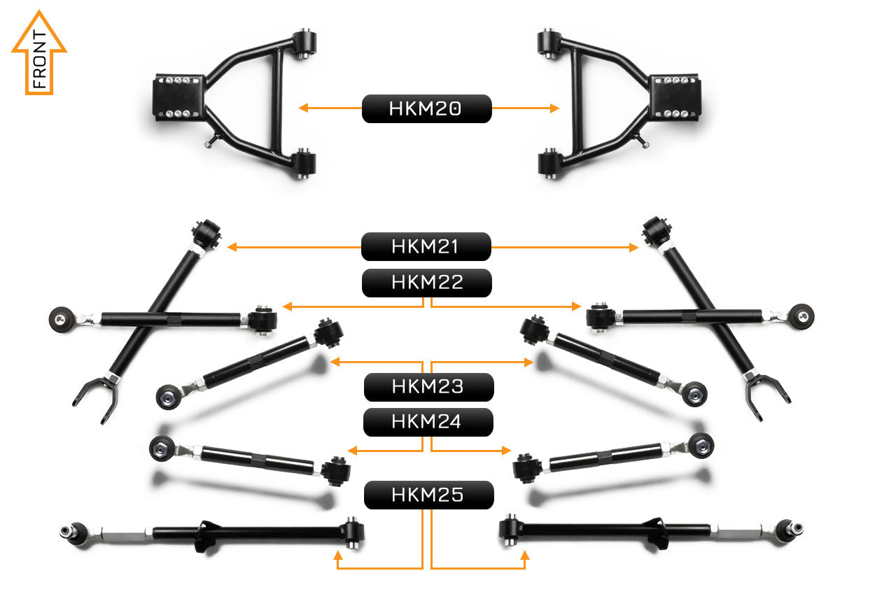 MX5 NC - Front & Rear V2 PRO Arm Kit