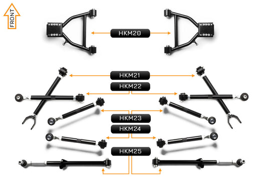 MX5 NC - Front & Rear V2 PRO Arm Kit