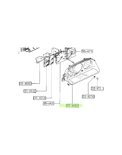 RX7 FC Cluster Lense (New) (Genuine)