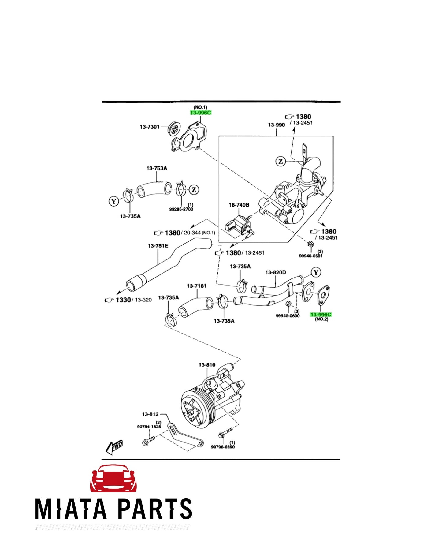 RX7 FD ACV Gasket #2 (New) (Genuine)