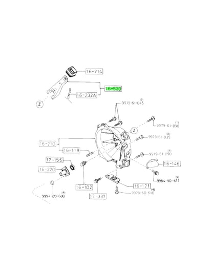 RX7 S5 Turbo Clutch Fork (New) (Genuine)