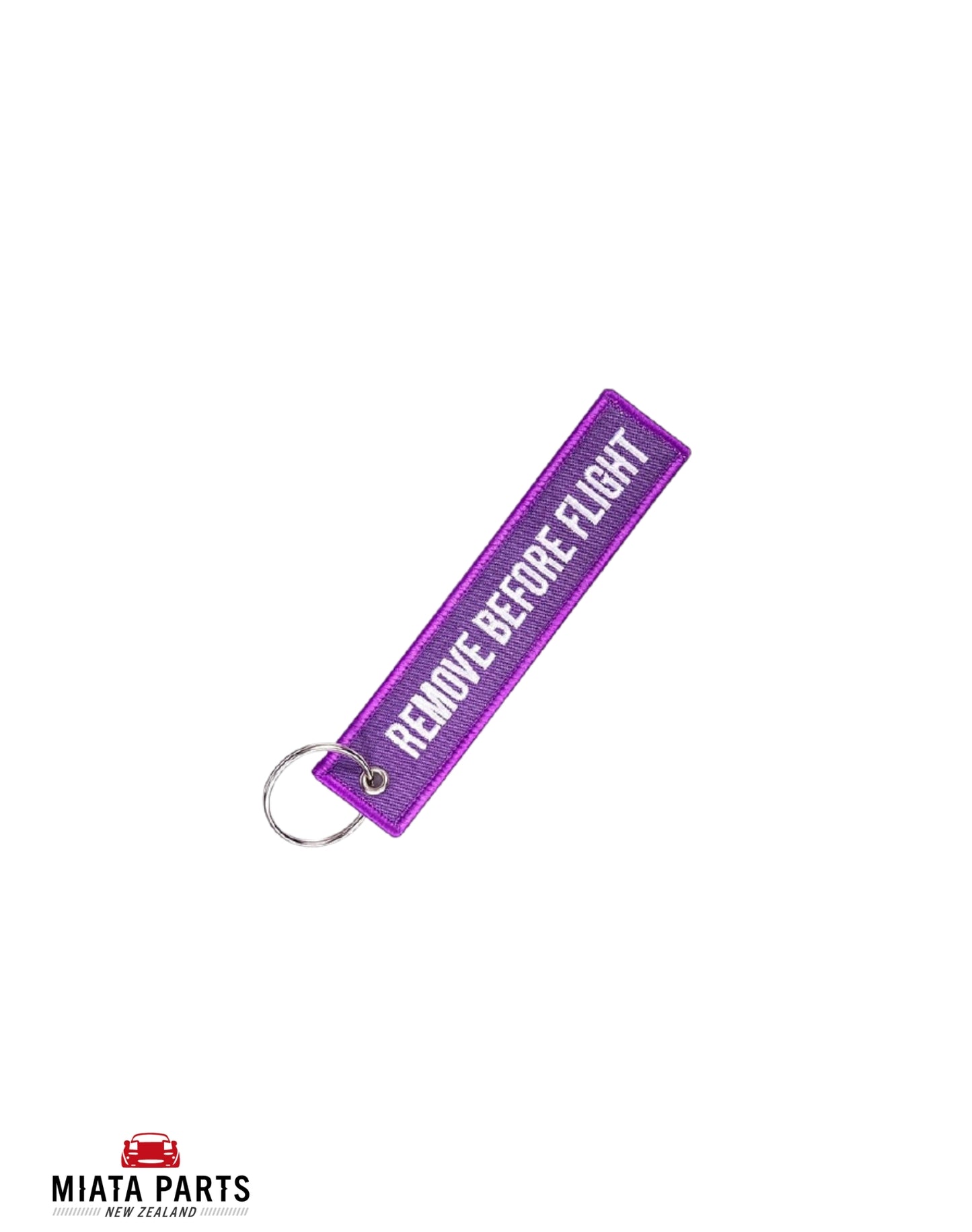 Remove Before Flight Keychain - Purple