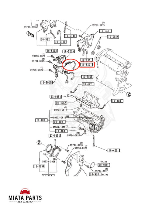 MX5 NA/NB Timing Belt Cover #1 Gasket (Mid)