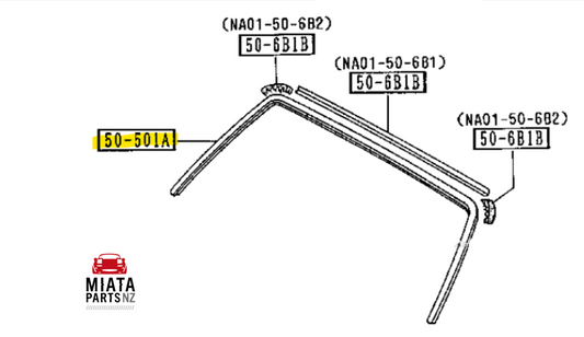 MX5 NA Windshield Install Rubber Seal (New) (Genuine)
