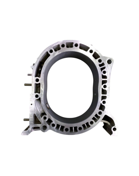 Rotary Parts NZ genuine new Mazda RX7 FD 13B-REW front rotor housing in silver cast metal